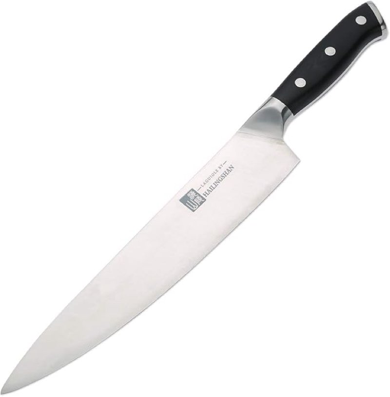 qin dynasty series chef knife pro kitchen knife 9.6 inch chef's knife high carbon german stainless steel sharp paring knife with ergonomic handle