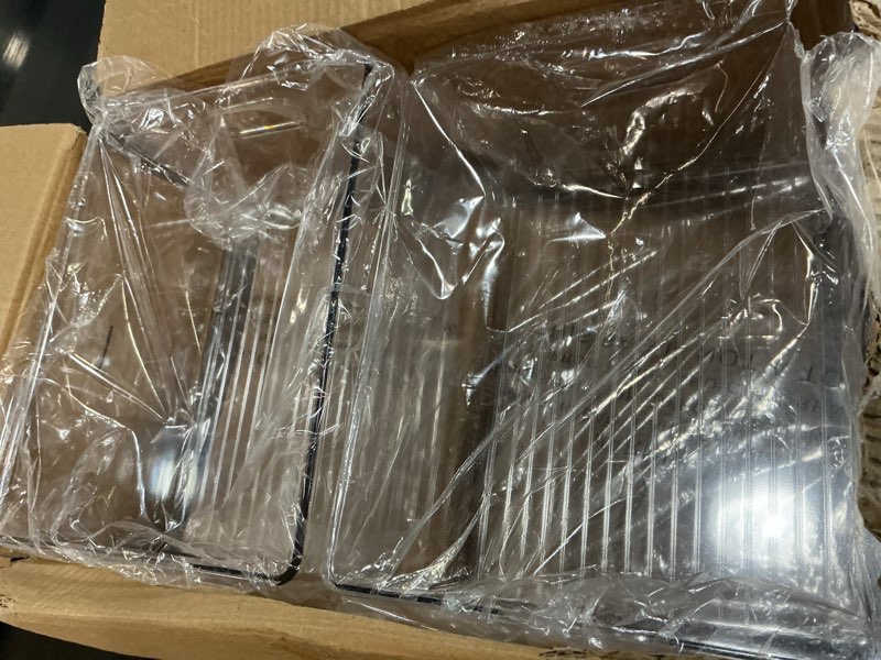 Condition photo showing Good Condition for primebox 6 Pack Clear Plastic Organizer Bins with Handles for Home Organization. Storage Containers for Organizing Fridge, Freezer, Cabinet. Pantry, Great for Kitchen, Garage, Laundry Room. 10"x8"x5"