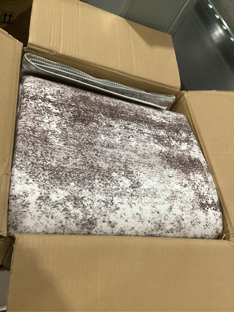 Condition photo showing Good Condition for HOMBYS 9 x 12 ft Modern Area Rug for Living Room Bedroom, Large Boho Floor Carpet with Non-Slip Backing for Indoor Office Dining Room, Abstract Home Deco Non-Shedding, Camel, Machine Washable 9' x 12' (Rectangular) Camel