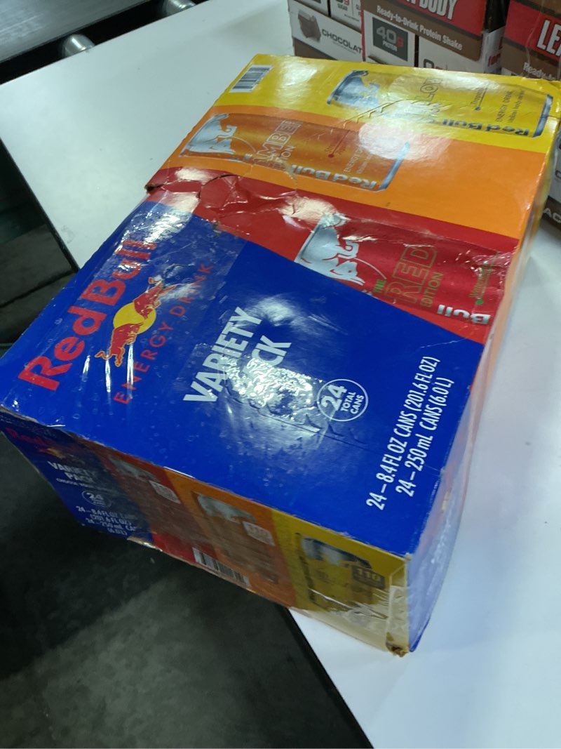 Condition photo showing New/Like New for Best before-06/01/2026) Red Bull Energy Drink Variety Pack, Red Bull Red, Yellow, and Amber Edition and Energy Drinks, 8.4 Fl Oz, 24 pack Cans Variety 8.4 oz., 24pk, (1x24)