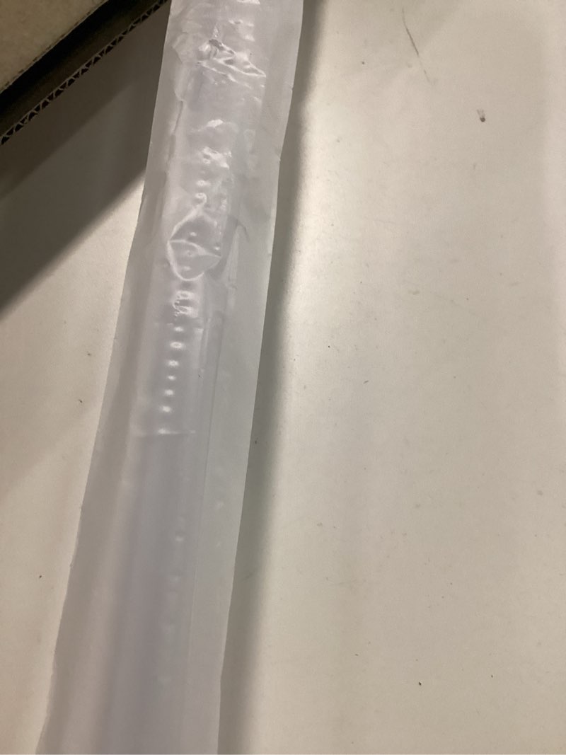 Condition photo showing Good Condition for Frameless Shower Door Bottom Seal Shower Sweep with Drip Rail for 1/4" Glass,36" Long, Vinyl, Clear For 1/4" Glass Bottom Seal