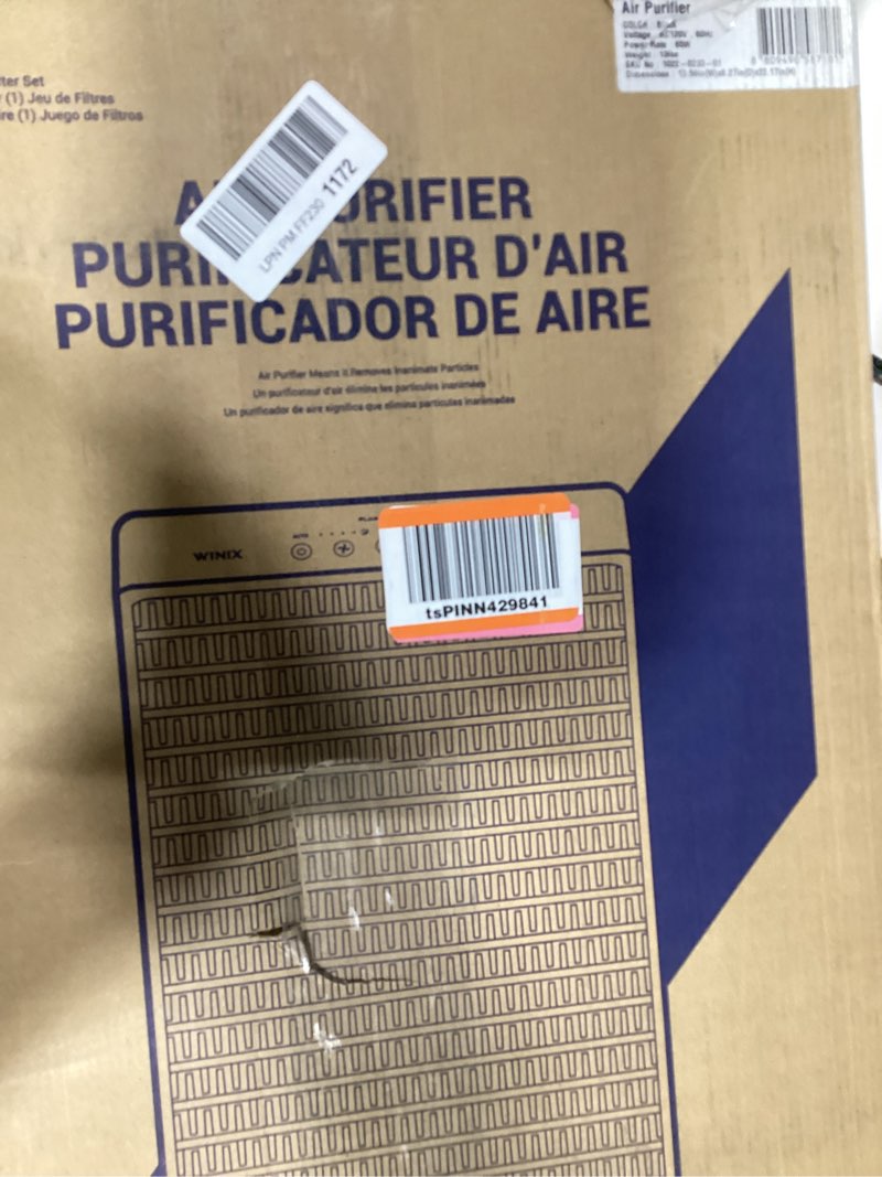 Condition photo showing Good Condition for WINIX 5520 Air Purifier for Home Large Room Up to 1882 Ft² in 1 Hr With Air Quality Monitor, True HEPA, High Deodorization Carbon Filter and Auto Mode, Captures Pet Allergies, Smoke, Dust. Black Air Purifier