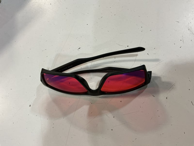 Condition photo showing Good Condition for titan gaming glasses, blue light blocking, night driving glasses for men, computer protection, gift for gamers black maximum protection