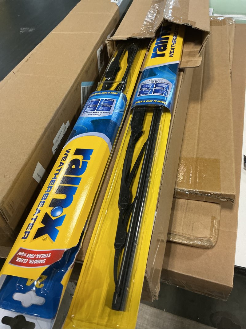 Condition photo showing Good Condition for Rain-X 820148 WeatherBeater Wiper Blades, 24" and 18" Windshield Wipers, Automotive Replacement Windshield Wiper Blades That Meet Or Exceed OEM Quality And Durability Standards, (Set of 2) 24" and 18" Pack of 2