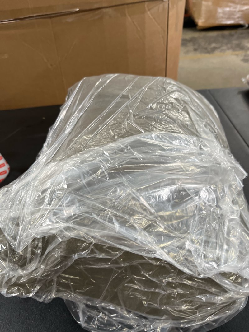 Condition photo showing Good Condition for european linen double flange duvet cover set, king/cal king, dusty olive