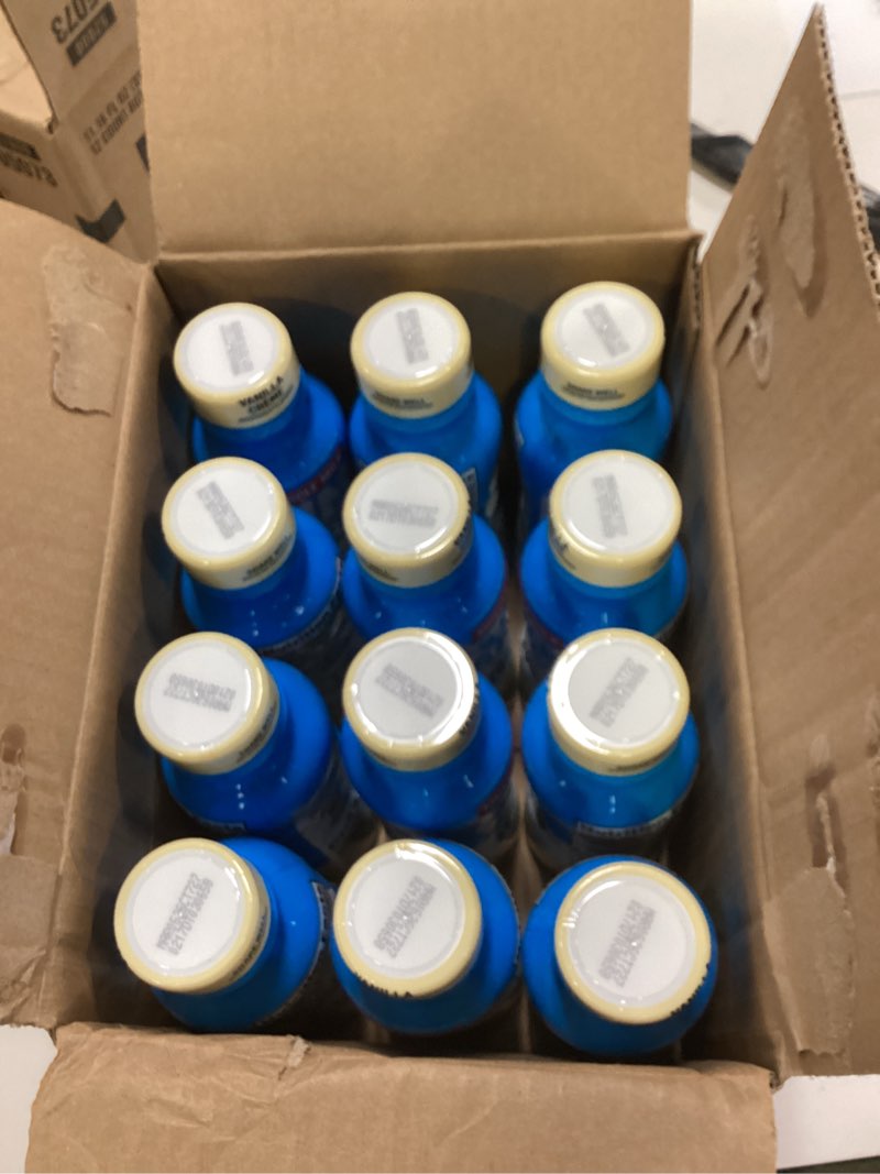 Condition photo showing New/Like New for Muscle Milk Zero Protein Shake, Vanilla Crème, 20g Protein, Zero Sugar, 100 Calories, Calcium, Vitamins A, C & D, 4g Fiber, Energizing Snack, Workout Recovery, Packaging May Vary 11.16 Fl Oz (Pack of 12) Vanilla 11.16 Fl Oz (Pack of 12)