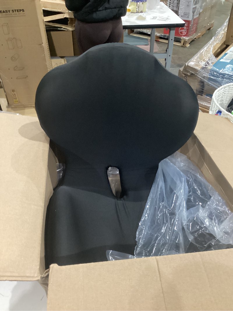 Condition photo showing Good Condition for ergonomic seat cushion, office chair seat cushions with l-shaped design, memory foam orthopedic cushion with coccyx hollow, lumbar support & tailbone pain relief for car, truck, gaming chair (black)