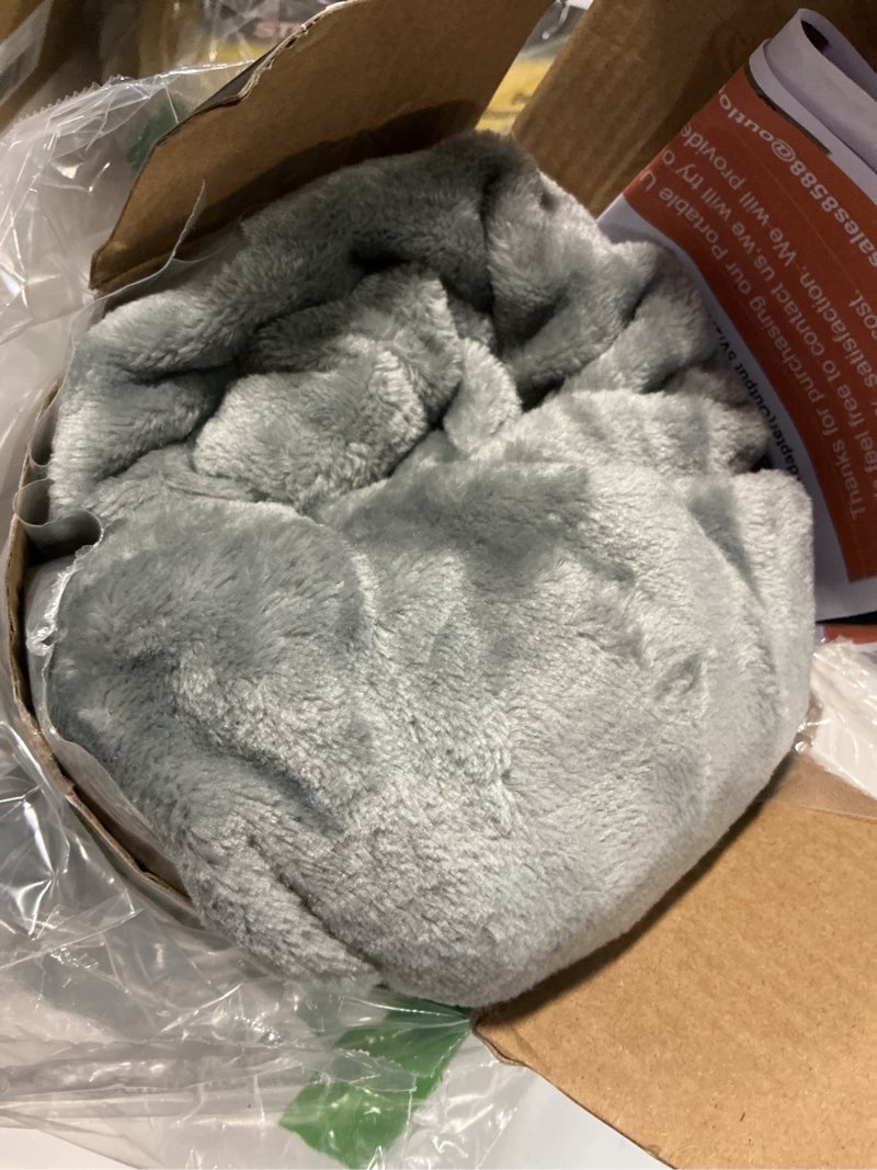 Condition photo showing Good Condition for Portable Cordless Heated Blanket for Stadium, Rechargeable USB Heated Throw Blanket for Outdoor, 3 Heat Settings Electric Heated Blanket for Office, Camping, 58”x 38” (Battery Pack Not Included) Grey