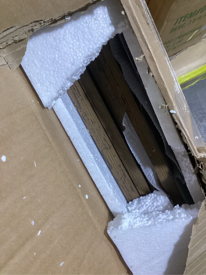 Condition photo showing Good Condition for Tribesigns 63" Farmhouse Console Table, Wooden Couch Table Behind Sofa with Storage, Long Entryway Sofa Station, Narrow Console Stand with Base, Hallway Stand for Entryway, Living Room 1 Brown