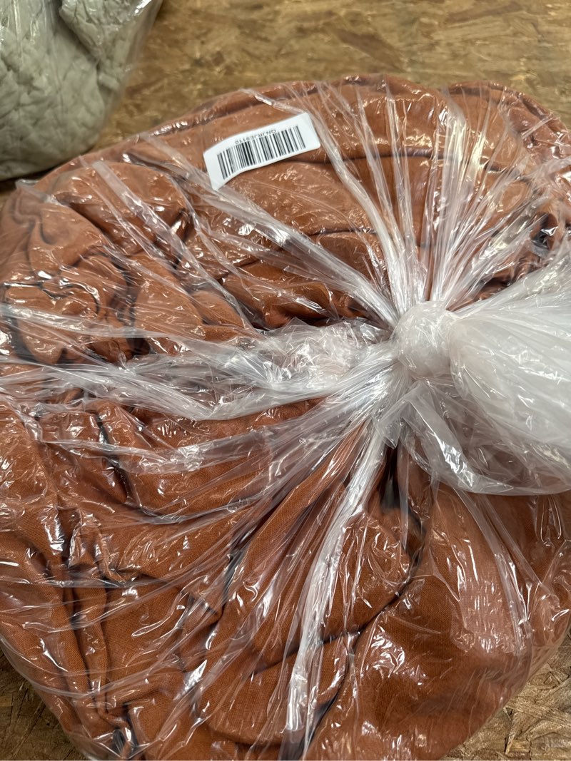 Condition photo showing Good Condition for european linen duvet cover, king/cal king, terracotta