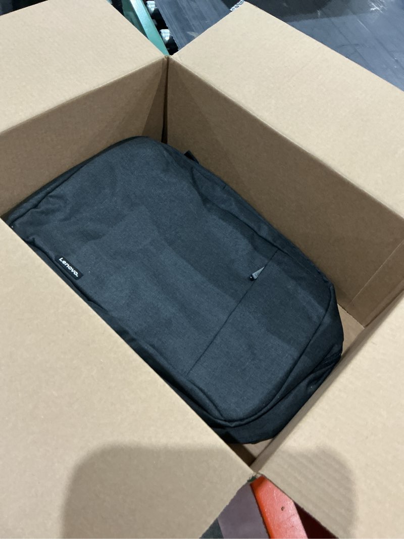 Condition photo showing As Is for lenovo laptop backpack b210, 15.6-inch laptop/tablet, durable, water-repellent, lightweight, clean design, sleek for travel, business casual or college, gx40q17225, black b210 15.6 inch black