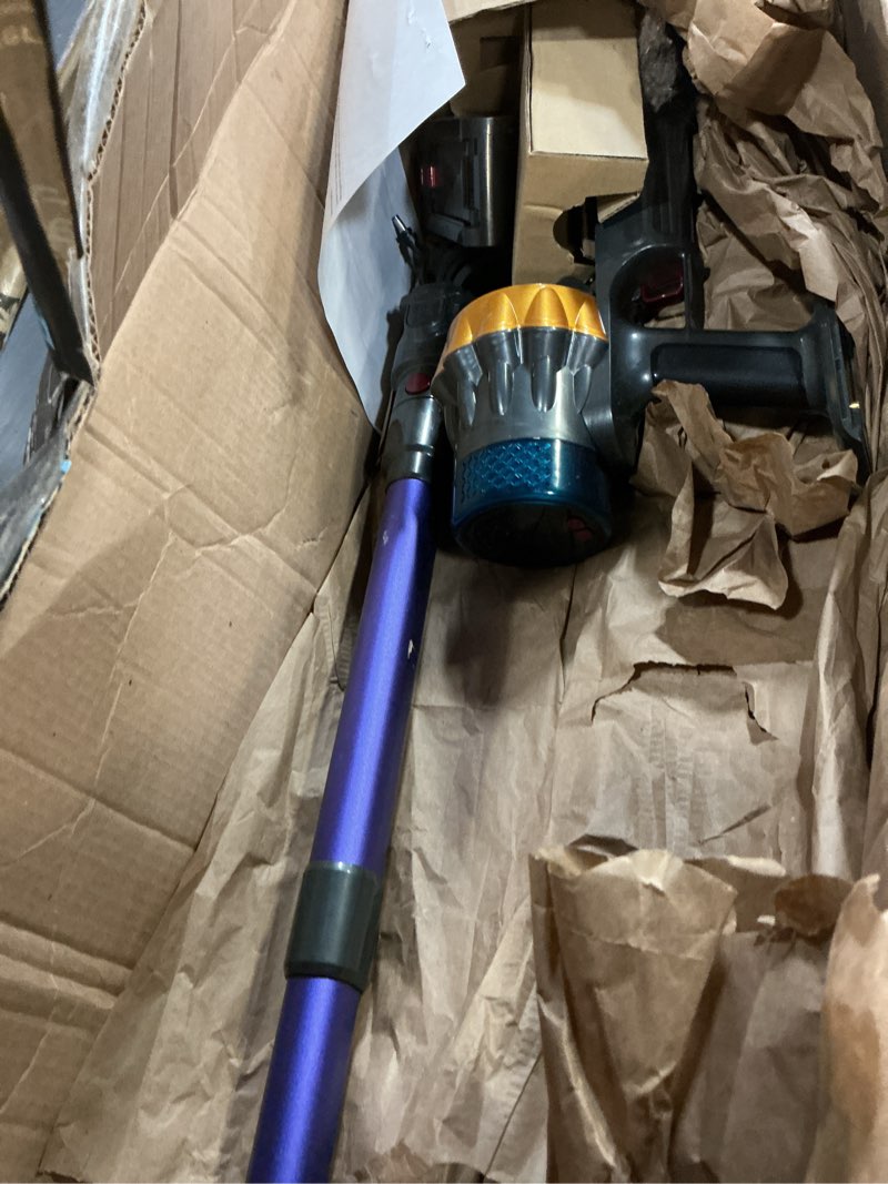 Condition photo showing As Is for Cordless Vacuum Cleaner, 600W 50KPA 70Min Powerful Vacuum Cleaners for Home, Self-Standing Stick Vacuum Cordless Rechargeable/ Anti-Tangle/OLED Screen/1.8L Cup for Home Pet Hair/Carpet/Hardwood Floor Purple