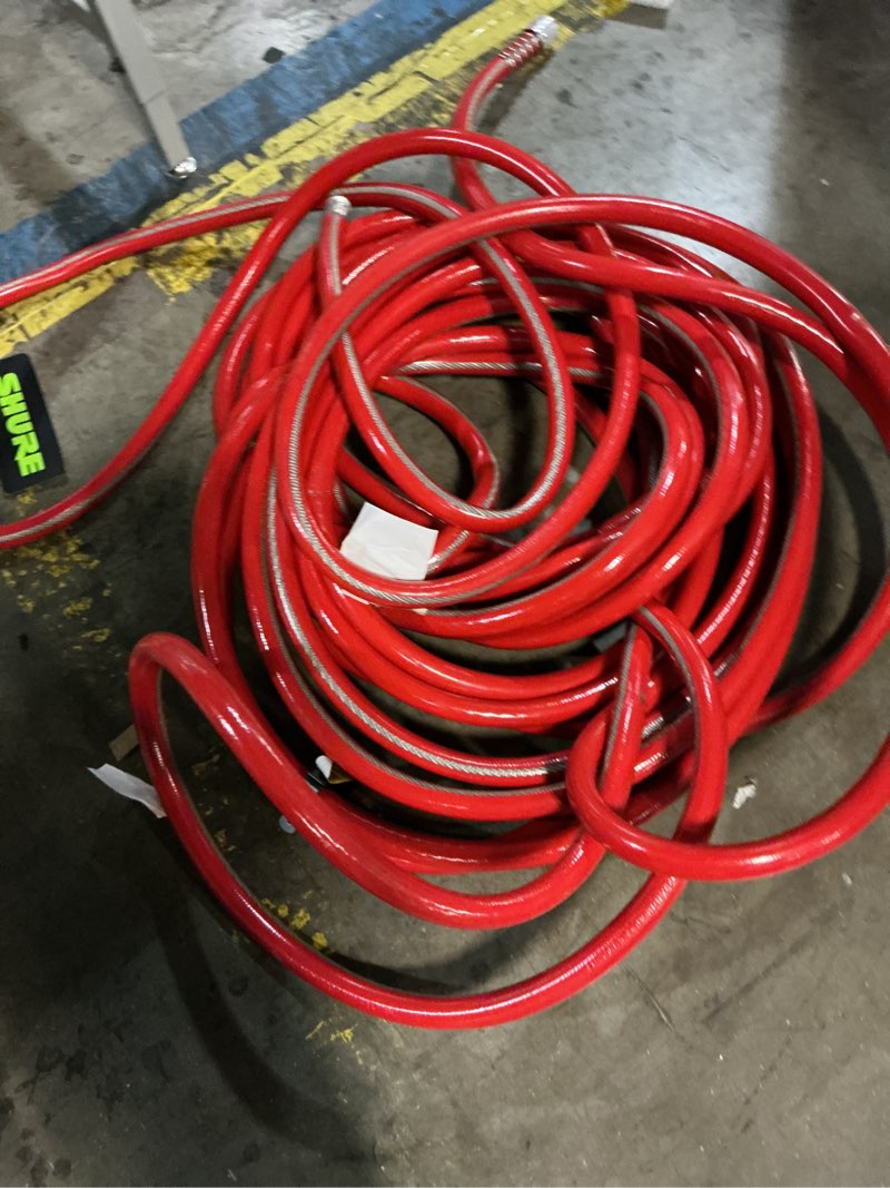 Condition photo showing As Is for neverkink xp teknor apex 3/4-in x 100-ft contractor -duty kink free vinyl red coiled hose