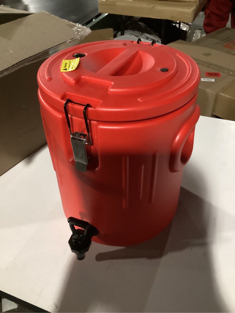 Condition photo showing Good Condition for Insulated Beverage Dispenser 3.5 Gallon, Hot Drink Dispenser with 304 Stainless Steel Interior & Spout, Hot Water Dispenser for Parties, Portable Outdoors Water Cooler Jug for Camping Sports