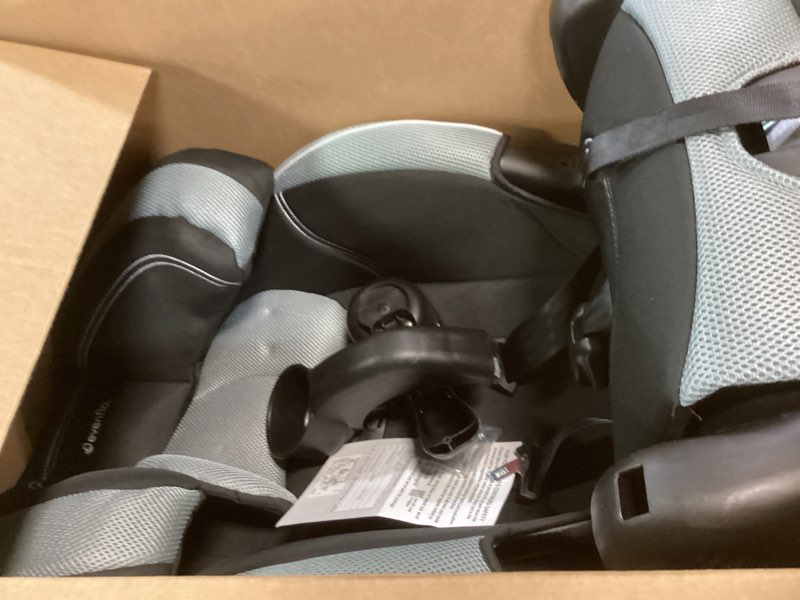 Condition photo showing Good Condition for Evenflo Chase LX Harnessed Booster Car Seat (Jameson Gray) NEW Chase Booster SIDE IMPACT Jameson Gray