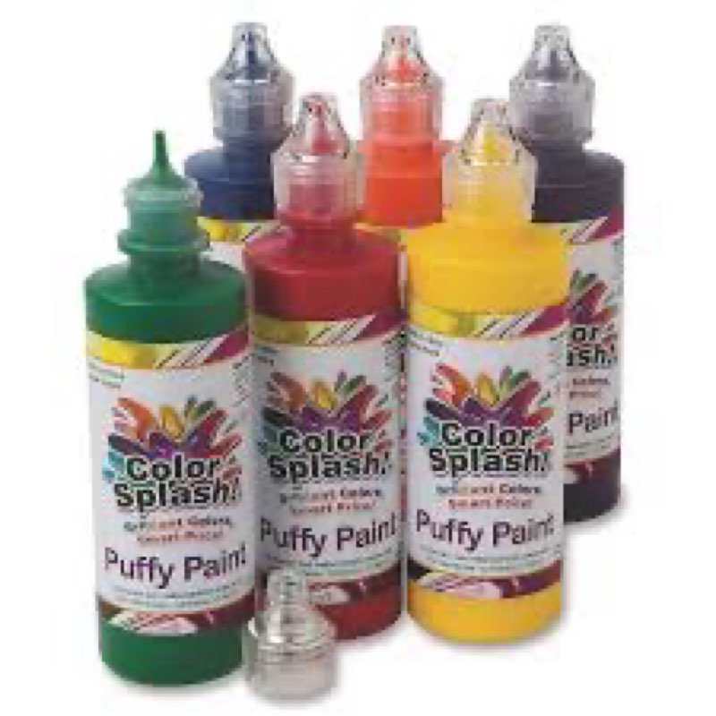 color splash! puffy paint (set of 6)