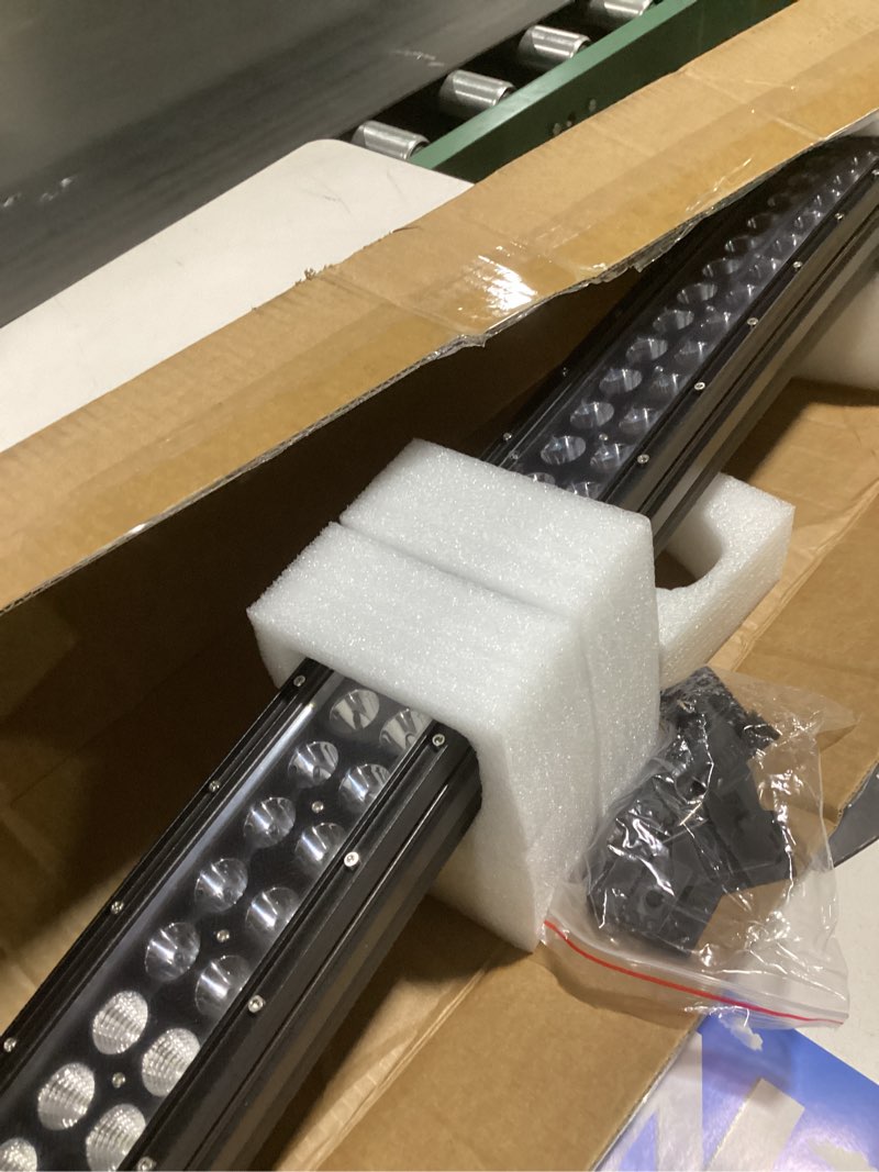 Condition photo showing Good Condition for similar to nilight curved led light bar 52 inch 210w flood spot combo beam 21000lm p8/5w chips offroad single row slim lights ip68 led driving lights for utv truck rzr suv atv boat