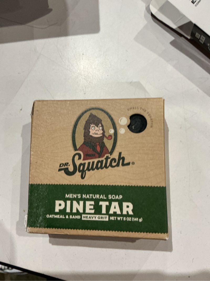 Condition photo showing Good Condition for dr. squatch pine tar scent soap bar 5 oz 1 pk