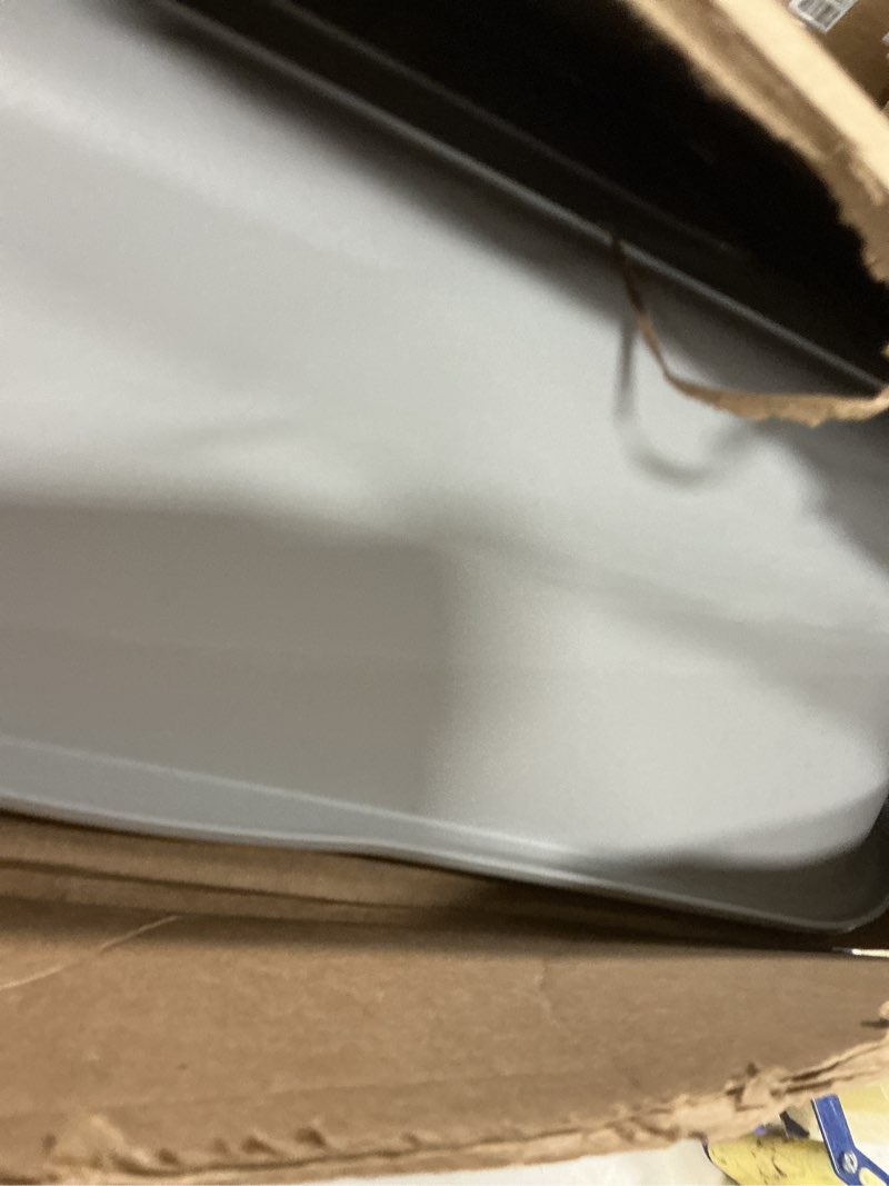 Condition photo showing Good Condition for 1 Pack Extra Large Dog Litter Box Pan Tray (ABS Material), Low Entry Jumbo Senior Litter Boxes for Multiple Kitten Big Cats, Pet Safe Indoor Dog Potty (Light Gray, 24" L x 20" W) Large (Pack of 1) Light Gray