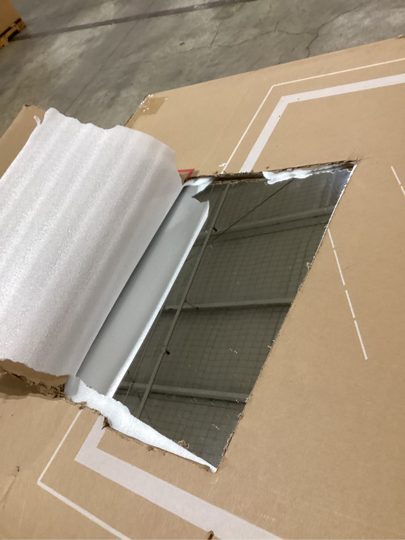Condition photo showing Good Condition for newbulig 36"x36" led vanity bathroom mirror, wall-mounted with front/backlight, 3 color modes, stepless dimming, anti-fog, shatter-proof & memory function white 36"l x 36"w