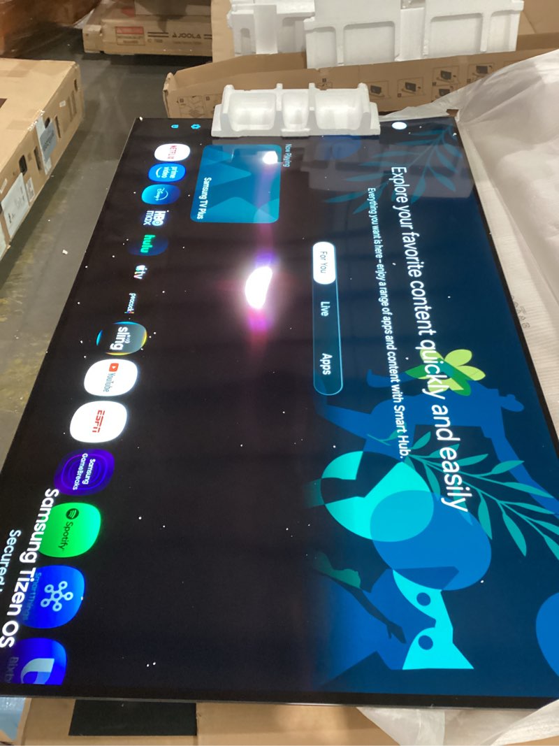 Condition photo showing Good Condition for SAMSUNG 77-Inch Class OLED S84F Series Samsung Vision AI Smart TV (2025 Model, 77S84F) NQ4 AI Gen2 Processor, 4K AI Upscaling, OLED HDR, Pantone Validated, Motion Xcelerator 120Hz 77-Inch S84 Series