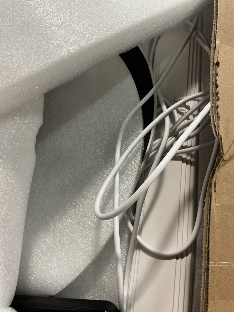 Condition photo showing As Is for lash light for eyelash extension led floor lamp with 3 color temperature, lash lamp esthetician light for tattoos, nail, photograph, adjustable brightness height with phone holder (white)