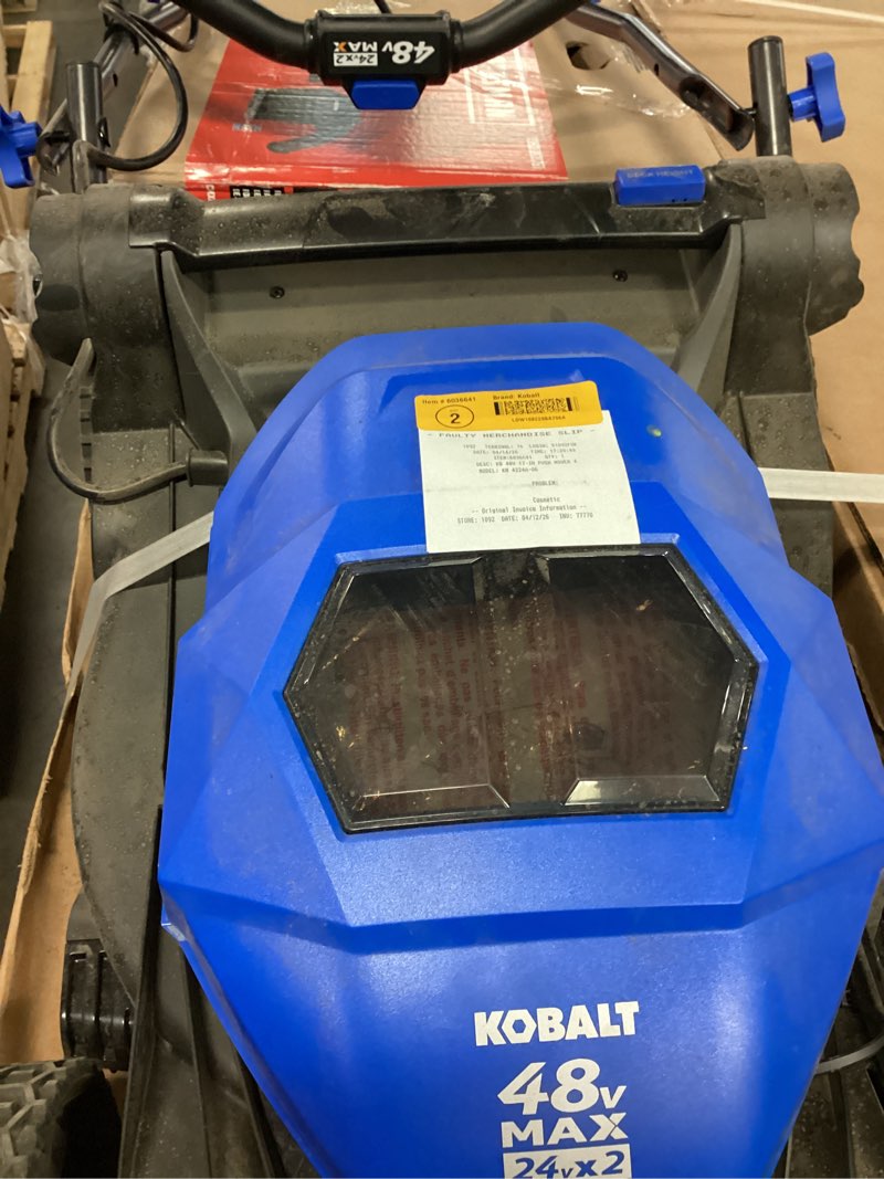 kobalt 48v max (24vx2) 17-in push mower