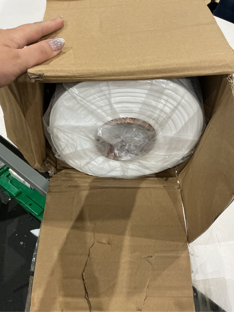 Condition photo showing New/Like New for white 10 mil plastic sheeting, 10x100', crawlspace vapor barrier | thick plastic sheeting, plastic drop cloth covering for crawlspace encapsulation, suitable for commercial and residential use 10mil 10'x100'