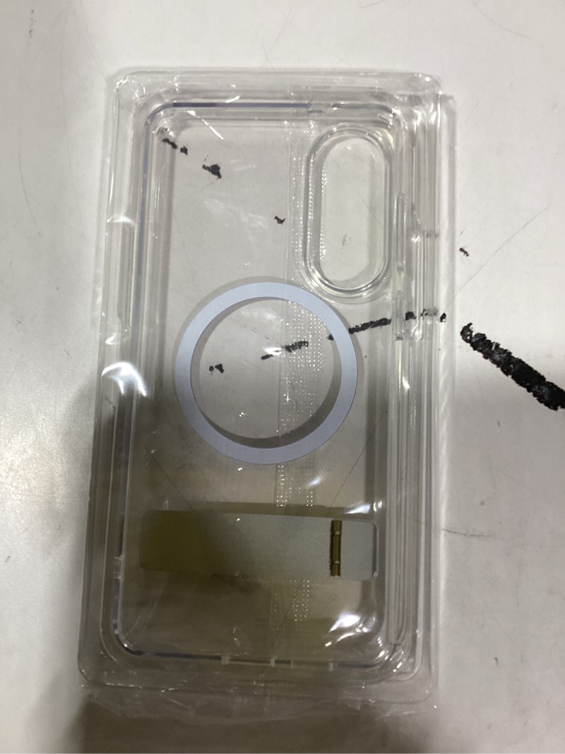 Condition photo showing New/Like New for SPIDERCASE Magnetic for Samsung Galaxy S25 Edge Case, [3 Stand Ways][ Military Grade Drop Protection] with Invisible Stand Shockproof Slim Case for S25 Edge 5G,Clear Clear S25 Edge