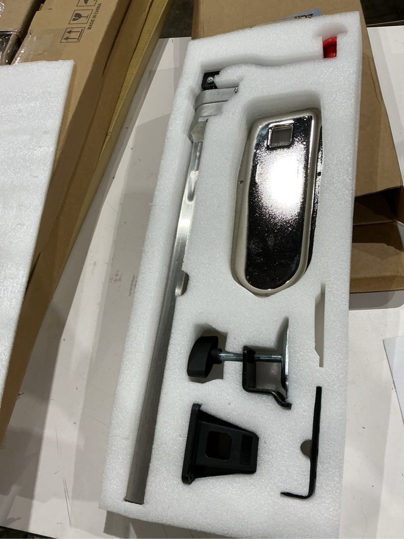 Condition photo showing Good Condition for industrial heavy duty can opener with plated steel base adjustable height up to 13" tall for restaurant kitchen hotel bar