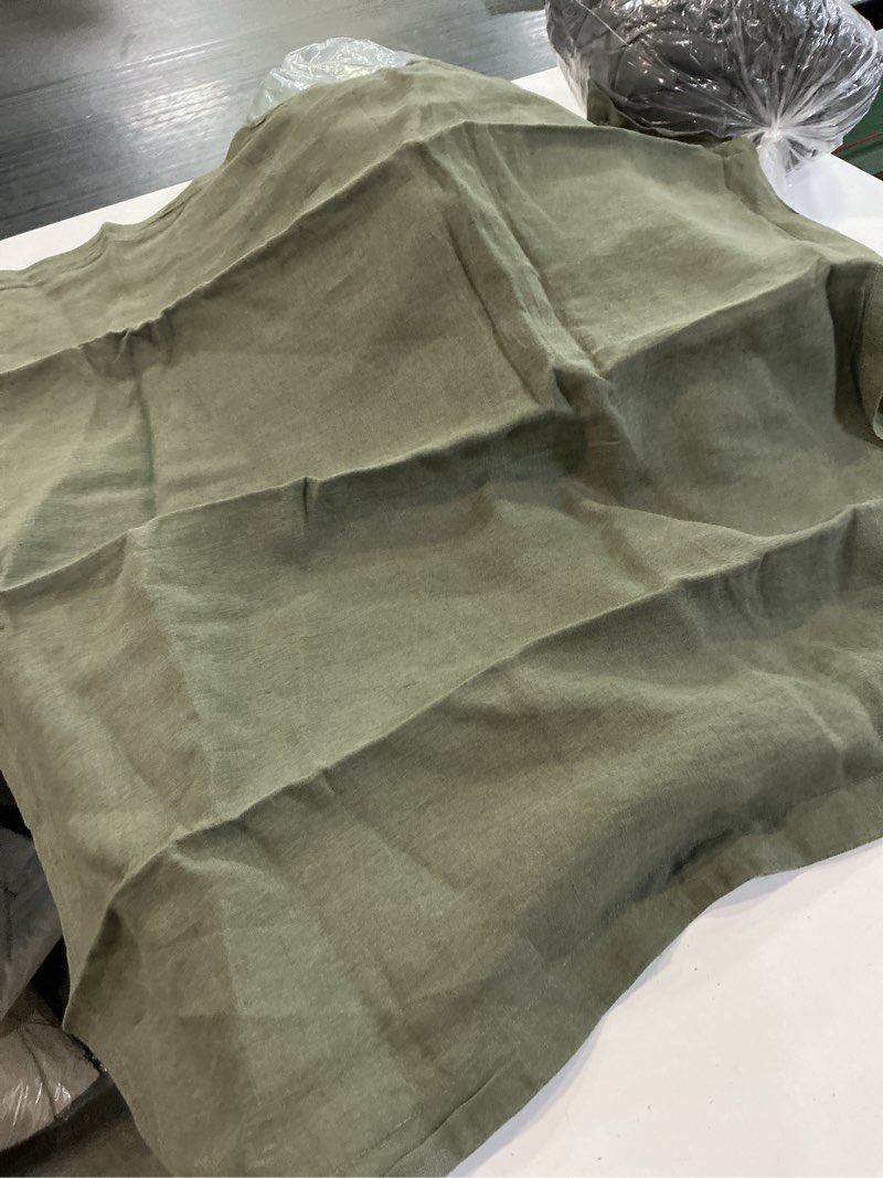Condition photo showing Good Condition for european linen euro sham solid: willowleaf(26inx26in)