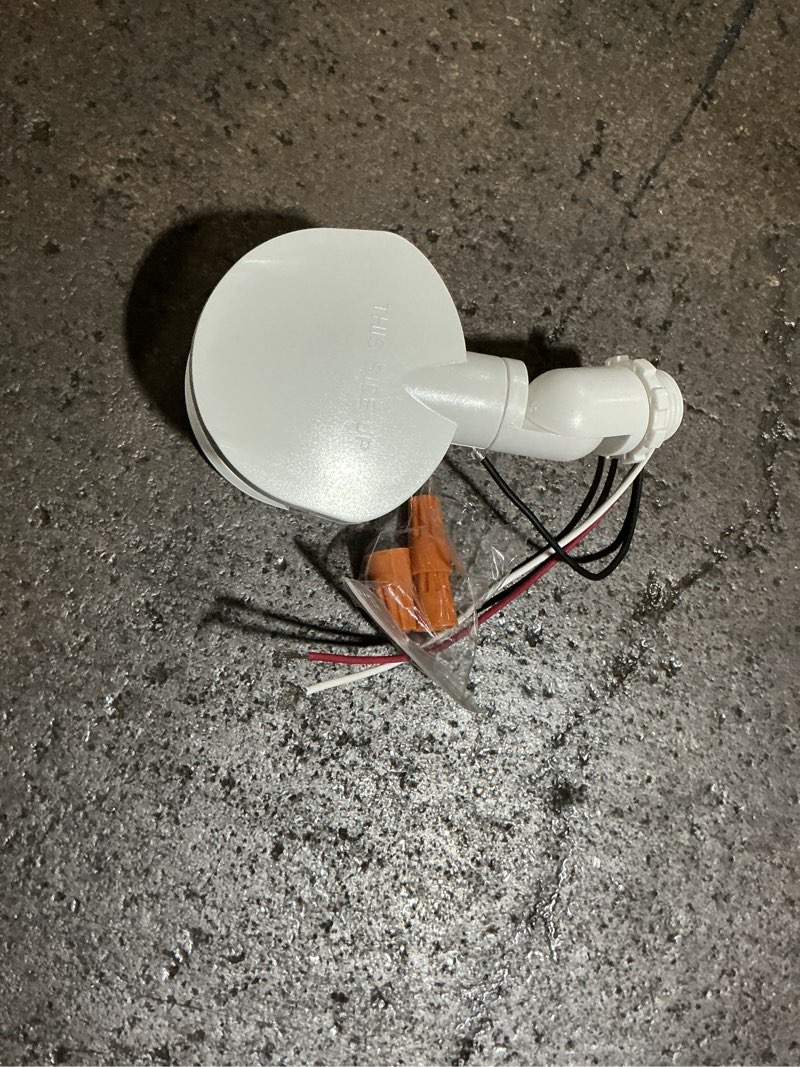 Condition photo showing Good Condition for possibly missing a piece weatherproof motion security floodlight sensor in white