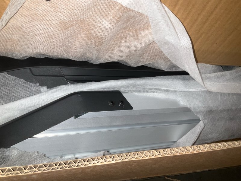 Condition photo showing As Is for running boards side pedal compatible with hyundai santa fe 2024 2025 4 door side steps with brackets,2pcs right and left side step rail removable nerf bars for hyundai santa fe 2024 2025 4 door