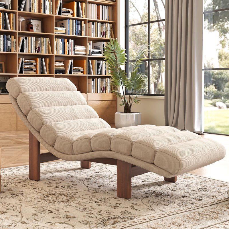 upholstered chaise lounge