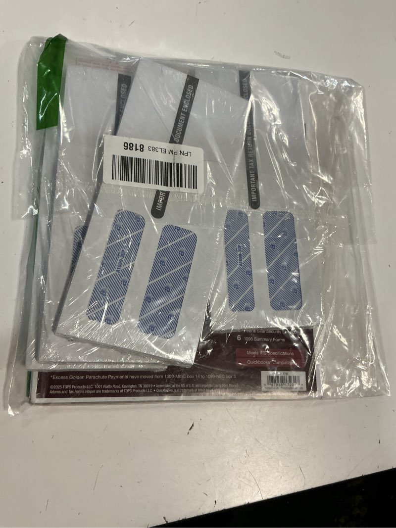 Condition photo showing Good Condition for Adams 1099 NEC Forms 2025, 3-Part Kit for 50 Recipients, Includes 50 Envelopes, 6 1096 Forms, Compatible with QuickBooks and Other Accounting Software (1017231)