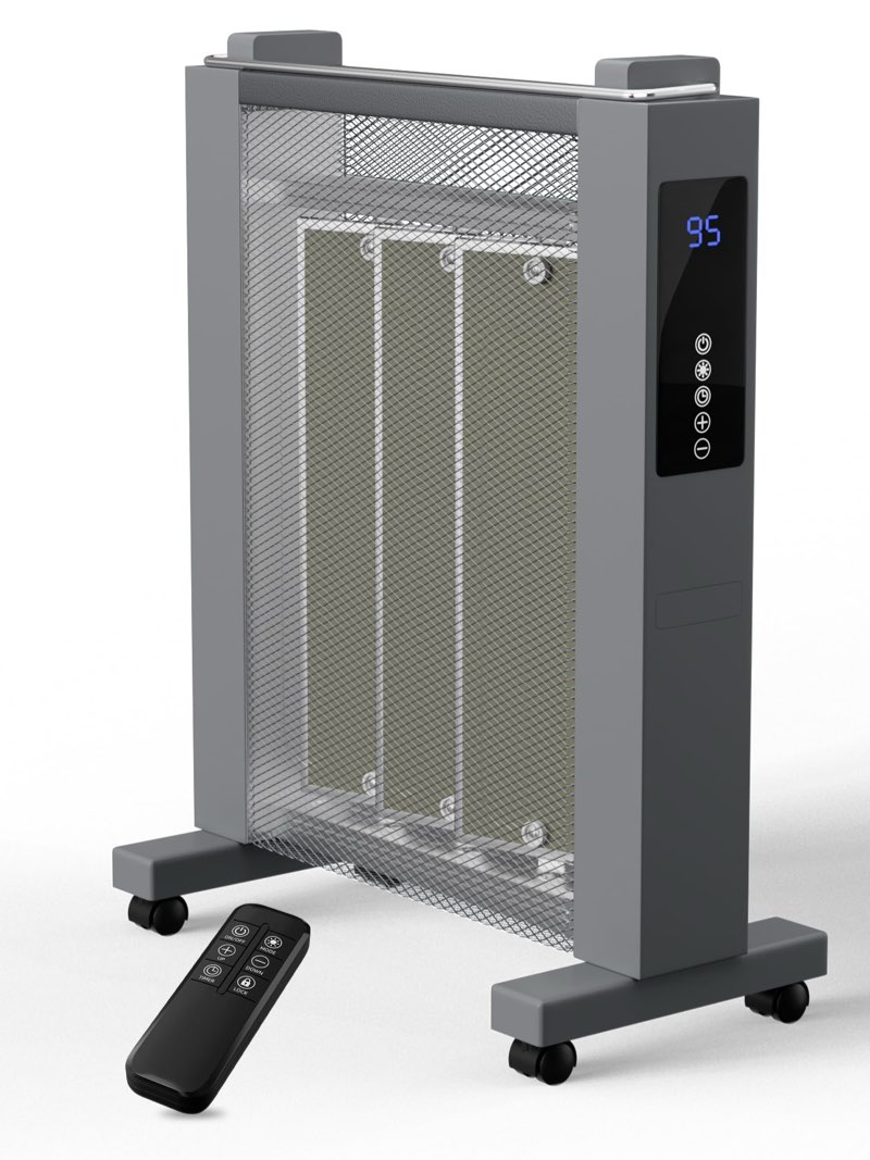 Uthfy 26 Inch Convection Space Heaters for Indoor Use, 1500W Electric Heater for Large Room, Thermos