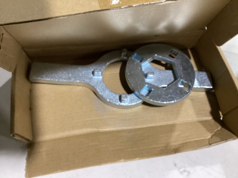 Condition photo showing Good Condition for tb123a washer spanner wrench compatible with whirlpool, ge, kenmore & more – tub nut removal tool 1-11/16", replaces tb123b ertb123a ap4503397 – heavy-duty washing machine wrench