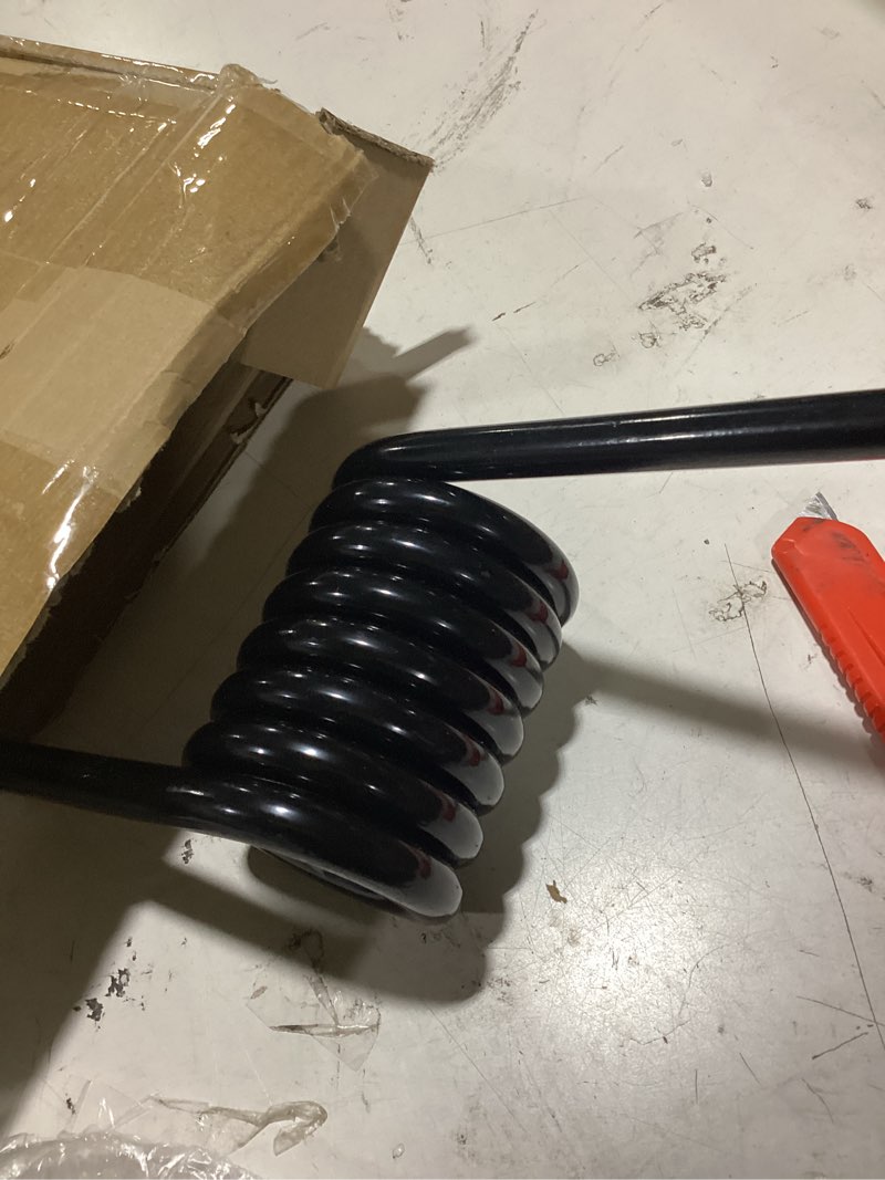 Condition photo showing As Is for heavy-duty trailer ramp spring,trailer coil springs left & right side rs16933lh rs16933rh