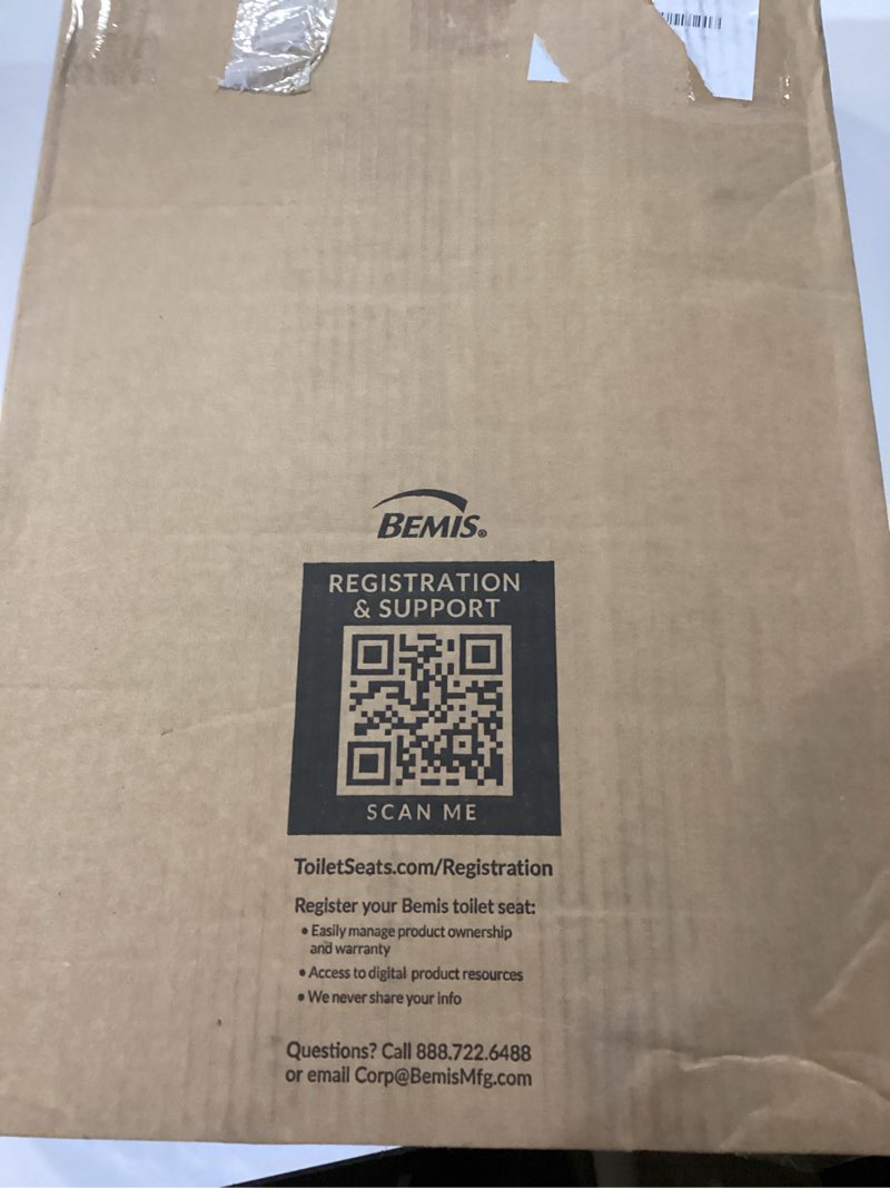 Condition photo showing New/Like New for mayfair cassel slow close toilet seat, easy clean, non slip premium wood seat, easy install, made in usa, elongated, white elongated 1 - toilet seat