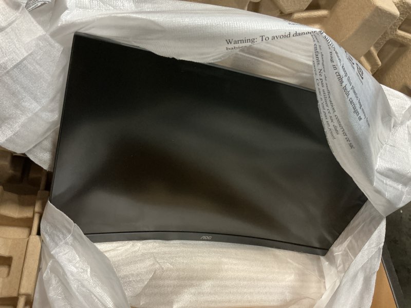 Condition photo showing Working Condition Verified for aoc c27g4zh 27" curved frameless ultra-fast gaming monitor, fhd 1080p, 0.3ms hdmi 240hz/dp 280hz, 1500r, amd freesync, hdr, height adjustable, 3-year zero dead pixel guarantee 27 inch curved fhd|280hz|gaming