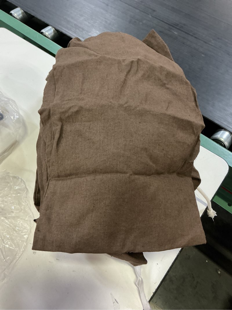 Condition photo showing Good Condition for european linen duvet cover set, king/cal king, espresso