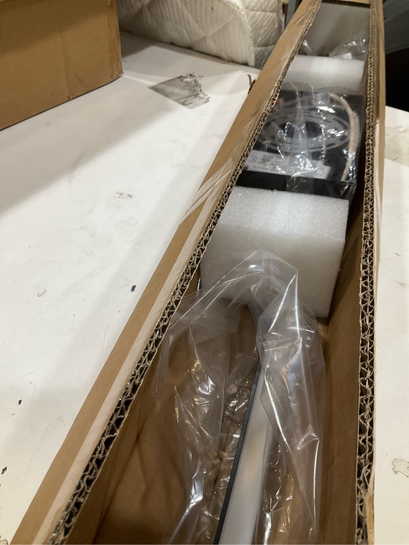 Condition photo showing Good Condition for modern bathroom vanity light, 40 inch 30w ip44 black light bar, 5cct adjustable (2700k–6000k), dimmable led lights for bathroom mirror, dual-sided, 180° rotatable angle, etl