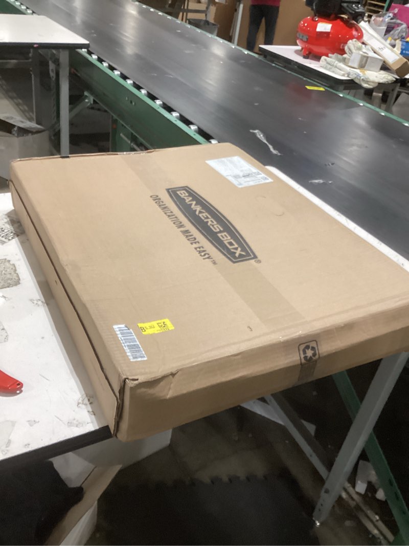 Condition photo showing New/Like New for bankers box 12 pack standard duty file storage boxes, standard assembly, removable lid, letter/legal (0071301)