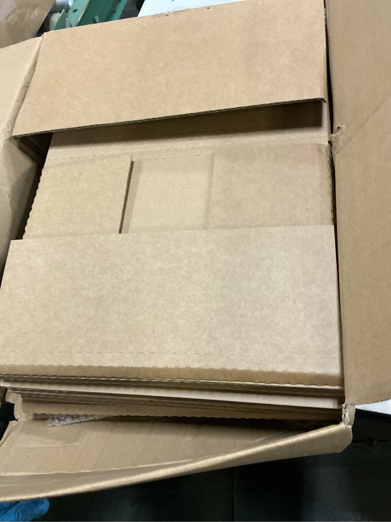 Condition photo showing As Is for fullhawl 30 pack corrugated comic book mailers 7.8 x 11 x 1.2 inch with 30 bubble bags, comic book shipping box easy fold cardboard photo box for mailing packaging, height adjustable brown 7.8 x 11 x 1.2 inch