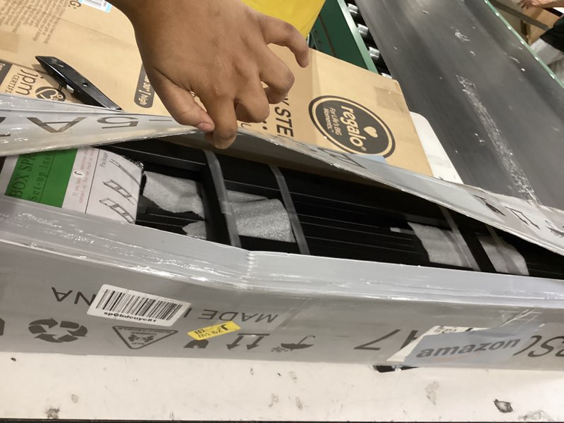 Condition photo showing Good Condition for full box spring bed base 5 inch, 3000lbs heavy duty box spring full size metal mattress foundation, tool-free easy assembly, noise free 5 inch high full