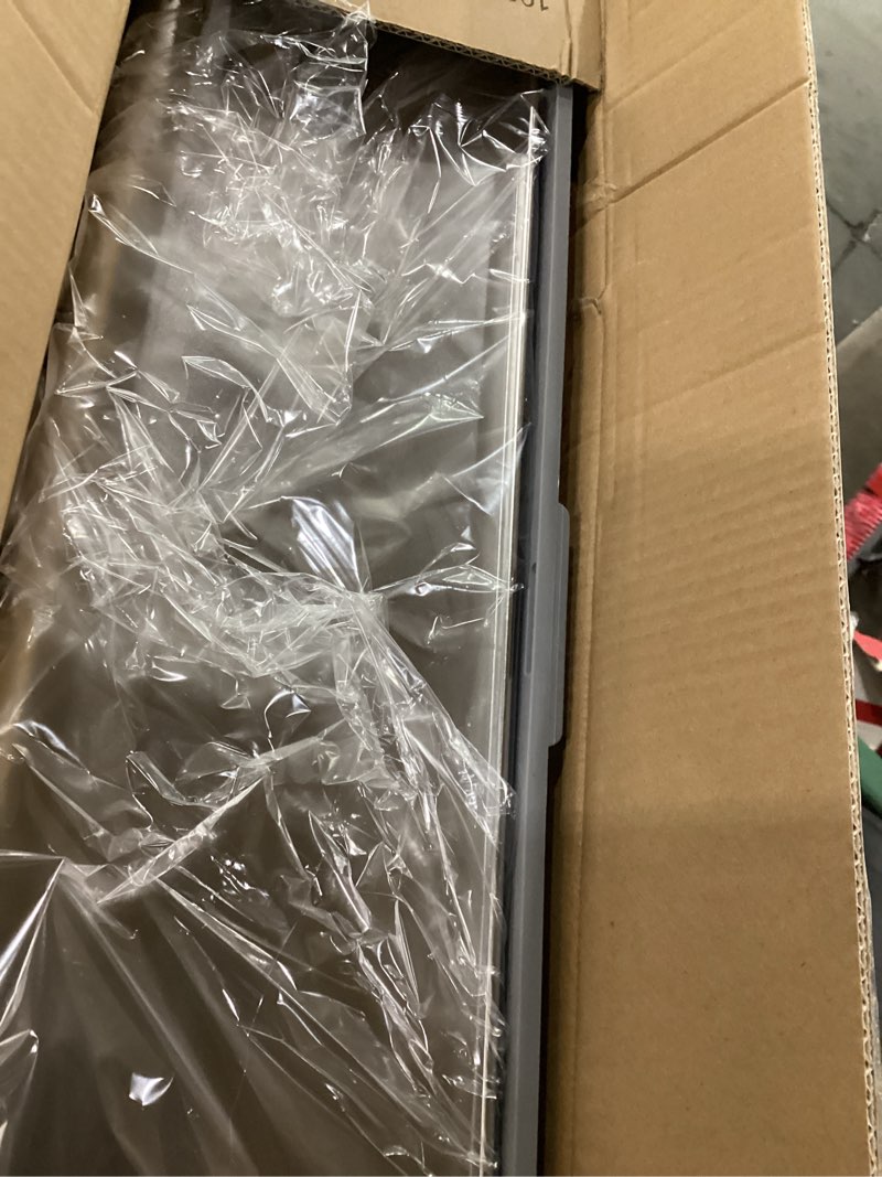 Condition photo showing New/Like New for Non-stick Stainless Steel Litter Box, XL Side Opening Splash-Proof & Leak-Proof Seamless Seal, Ellenpent Large Capacity, Cat Litter Box with Lid for Multi-Cats, Large Cats, Easy-Clean & Durable (Gray)