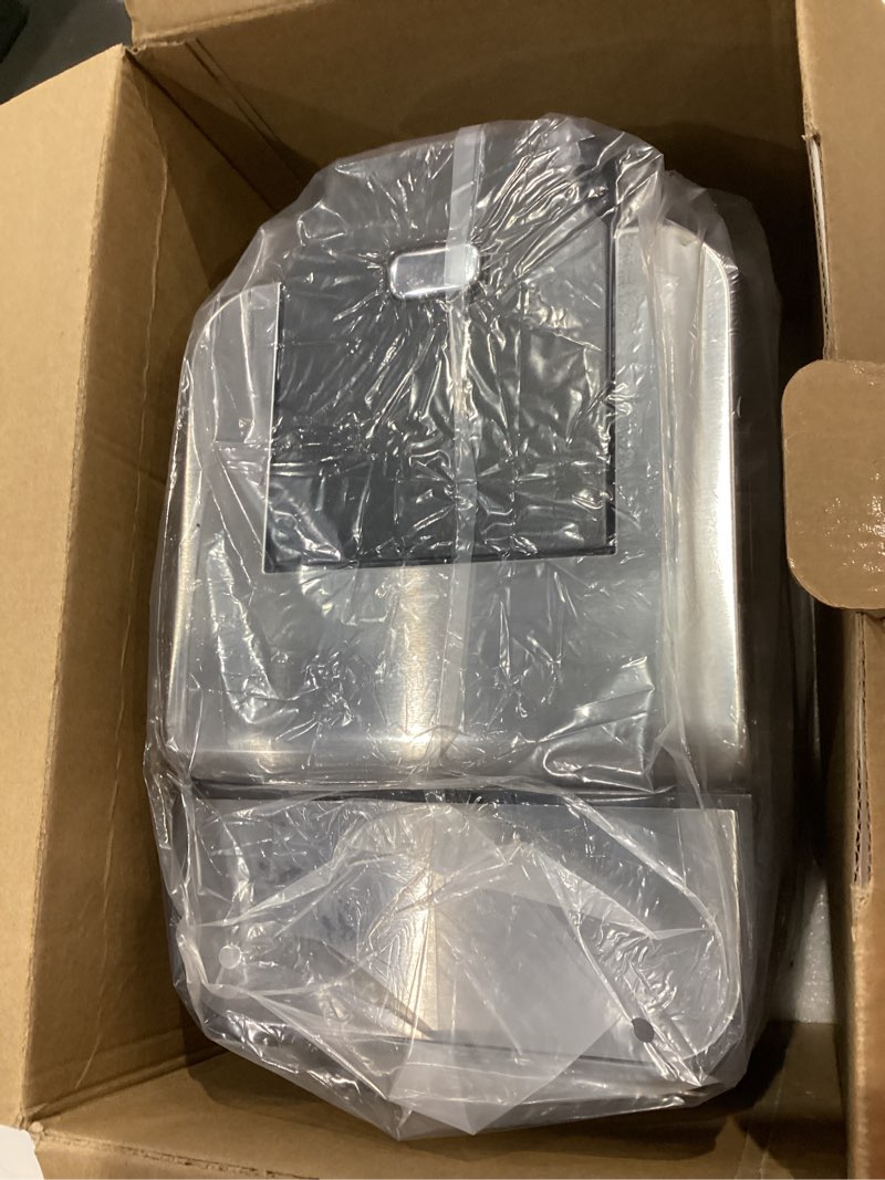 Condition photo showing Good Condition for Single Serve Coffee Maker for K-Cup Pod and Grounds, Hot and Iced Coffee Maker, Strong Button Feature, 6 to 14oz Brew Sizes, 50oz Removable Tank, Up to 6.5 Inch Cup, Stainless Steel, Black