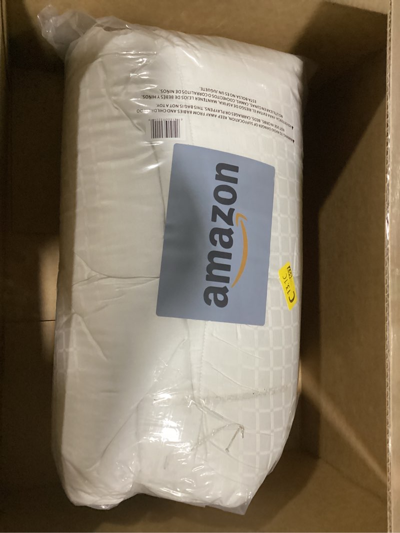 Condition photo showing Good Condition for serta comfortsure full mattress cover, fitted pillow top mattress pad, super soft and breathable quilted cotton protector with 18" elastic deep pockets for secure fit, white