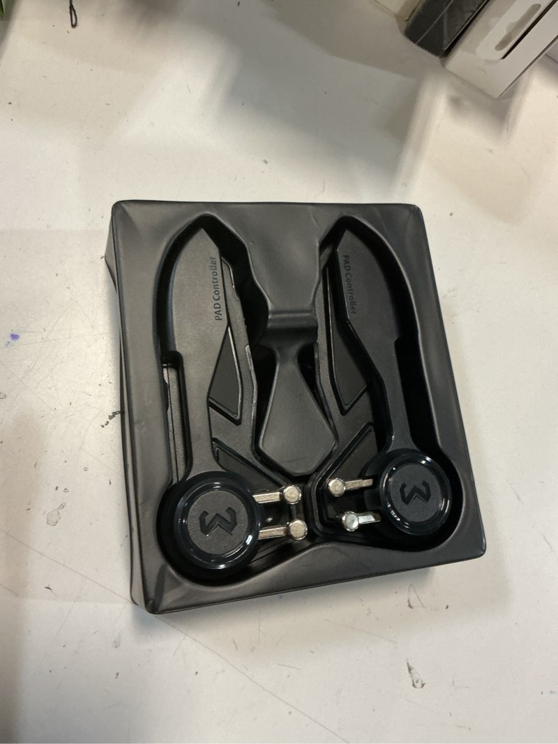 Condition photo showing Good Condition for pubg controller for tablet - rakizbe 4 triggers [6 finger operation] sensitive shoot aim trigger gamepad grip, support 10-12.9 inch ipad & tablet (thickness < 10mm), black