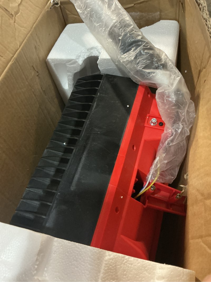Condition photo showing As Is for [2026 Upgraded Version] Electric Cordless Snow Shovel with Wheels, 17-Inch | 9000mAh High Power Brushless Snow Blower with Handle, 350lbs/min Snow Removal/Adjustable Plate for Driveway Deck Sidewalks
